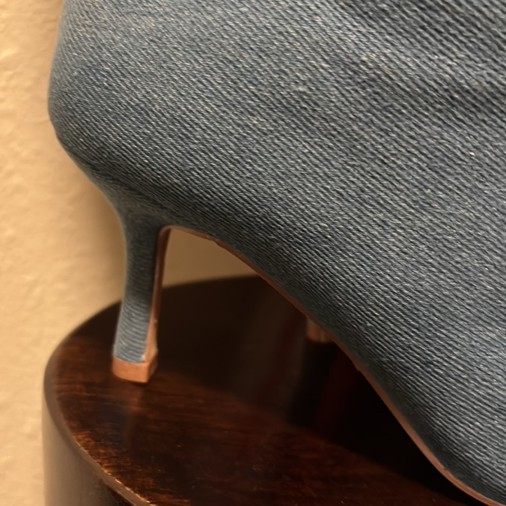 True Religion Blue Denim Knee-High Boots - Picture 5 of 13